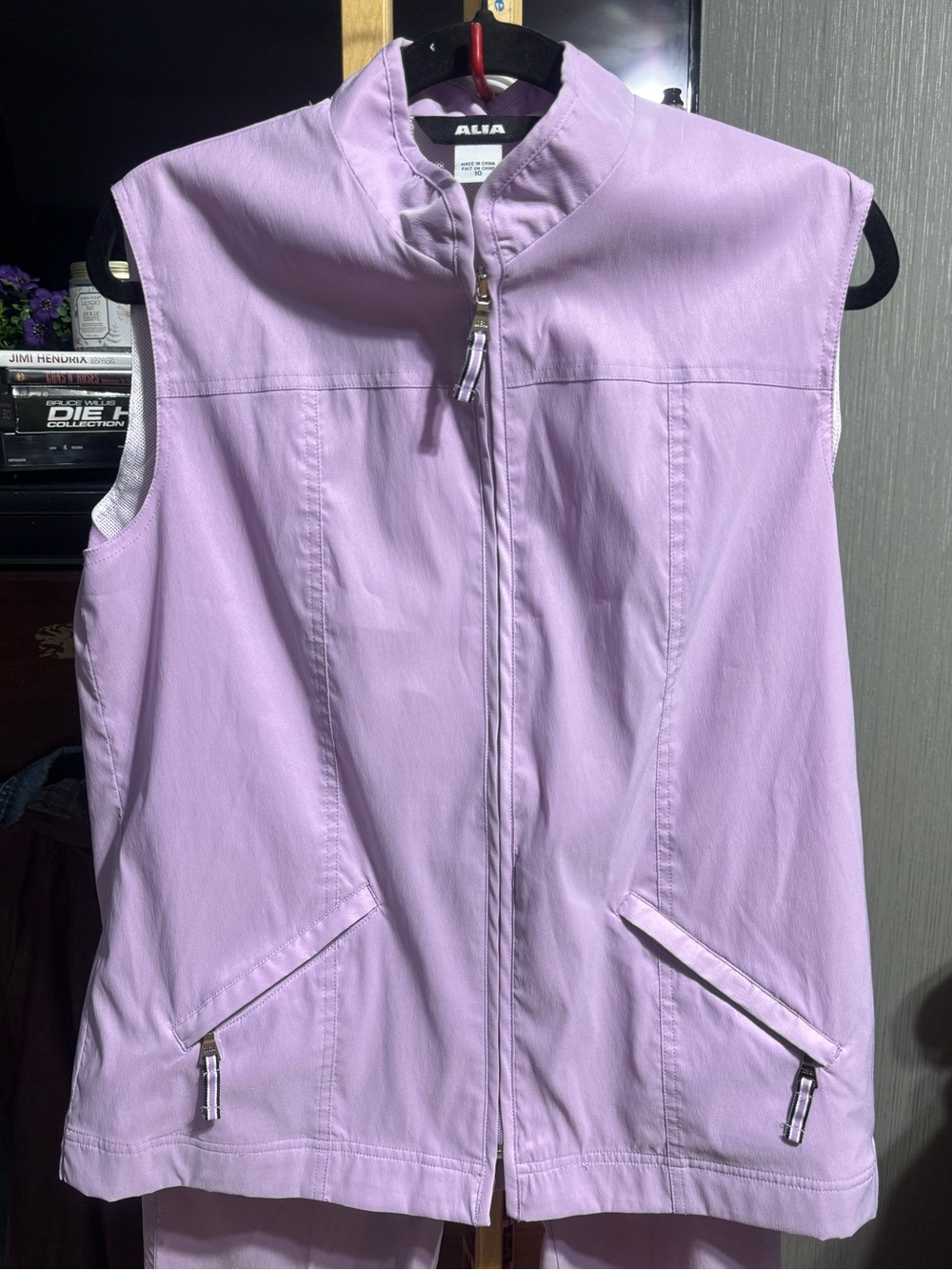 3/$25 Weekend Special! Vintage ALIA 2pc Light Purple Tracksuit set Size 10 Elast - Picture 6 of 9